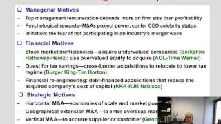 Lesson 10 - Mergers and Acquisitions