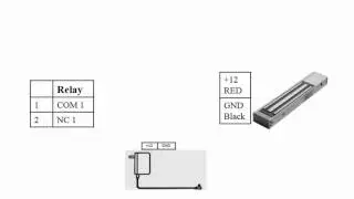 How to connect electromagnetic lock