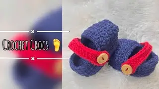 Вязаные крючком кроксы для малышей 🦶👶