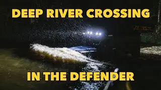 Defender vs Flooded River Crossing in Devon