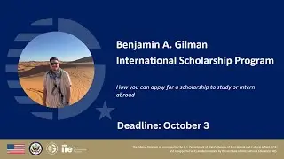 Gilman Scholarship Info Session: October 2025 Deadline