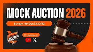 IPL Mock Auction 2026 &ndash; LIVE 🔴 | Orange Army Fan Club