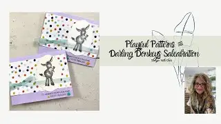 Darling Donkeys Sneak Peek w/ Playful Patterns Stampin' Up! Blends Card