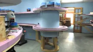 Layout Construction Part 5 -  Some benchwork done and track installed