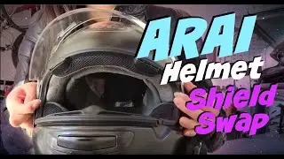 How to change Arai Visor, Vector 2, Face Shield