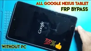 Asus Nexus 7 Frp Bypass | How to frp Bypass Nexus 9 Tab | All Google Nexus Tab frp unlock |
