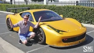 Hooning a Ferrari RACE CAR on PUBLIC ROADS!