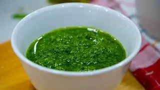 طريقة عمل صلصة البيستو الايطالية  |     Pesto Sauce F4