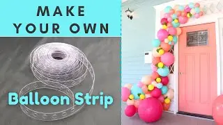 How To Make Balloon Strip | DIY Balloon Garland Strip | Balloon Tape DIY