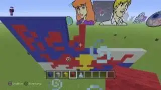 Minecraft Pixel Art Tutorial - Red Bull Logo