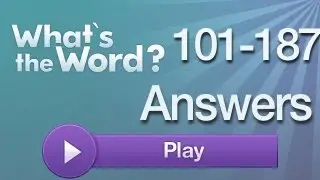 What's the Word Answers 101-187