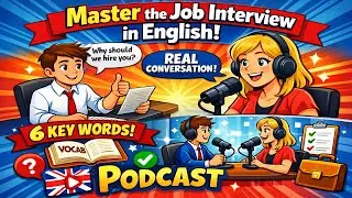 Master the Job Interview in English | 6 Key Words & Real Conversation Podcast