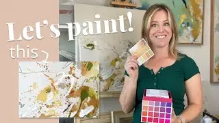 Painting Abstracts is easy with a color palette!