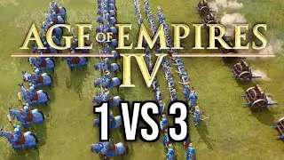 1 VS 3 ¿Podré SUPERAR esta BATALLA? 😈⚔️ MAYORCETE en AGE OF EMPIRES 4