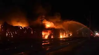 Fire at former Ames plant