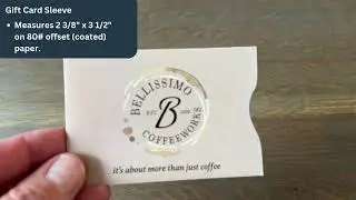 Gift Card Sleeve