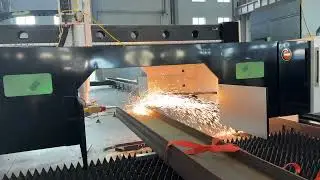 H-beams - Vertical Cutting Demonstration - XTLASER - HPC Series Machines