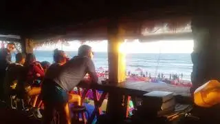 La plancha Bali Bar with colored parasols