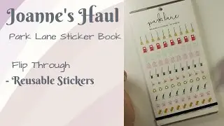 Joann's Haul - Re-Usable Sticker Book Flip Through