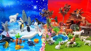 Приключение в диораме животных! Узнайте всё об Арктике, динозаврах, морских и сельскохозяйственны...