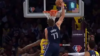 Luka got mad and dunked over Dwight Howard 💥