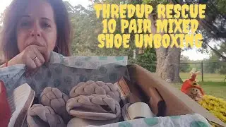 thredUP 10 Pair Mixed Shoe rescue box unboxing. Will this one be as good as the last box?