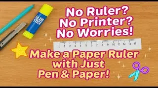 📏 DIY Foldable Paper Ruler! ✨ No Printer Need &ndash; Just Pen & Paper!