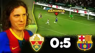 Footroll REACTION With Match View | Elche 0:5 FC Barcelona
