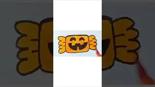 Easy drawing 🍬+🎃#shorts#drawing#art#trending#viral#viralvideo#ytshorts#anaya#youtubevideo