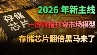 2026年新主线！一份财报引爆存储芯片，翻倍只是起步，AI下半场你一定不要错过，附操作指南 #美股 #财经 #美股分析