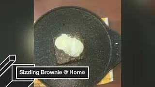 Homemade Sizzling Brownie in 30 Seconds 🔥 | Quick Chocolate Dessert!