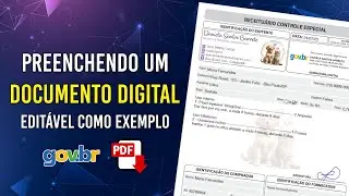 Como preencher um documento PDF edit&aacute;vel e autenticar com a assinatura digital gov.br