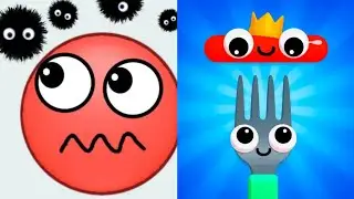 Hide Ball vs Fork N Sausage Satisfying ASMR Gameplay (Android,ios) (New Update)