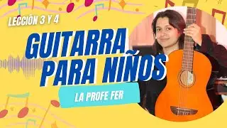 Guitarra para niños | Lección 3 y 4: Pentagrama, cuerdas y figuras musicales