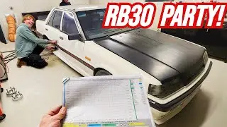 Rb30 skyline - Spun Clutch, Overboost - All the Night Before Drift!!