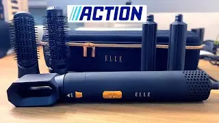 Set de coiffure 5en1 de chez ACTION brosse lissante brosse volumisante fer a boucler s&egrave;che-cheveux