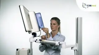 Mounting Philips IntelliView MX800 monitor to an extended height adjustable arm