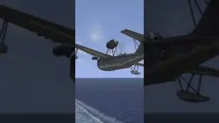 IL 2 Sturmovik 1946 || MBR-2 Boat Plane emergency landing on an Aircraft Carrier's deck!