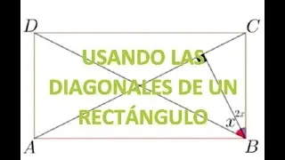 Usando las diagonales de un rectángulo