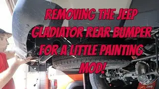 Jeep Gladiator Rear Bumper Removal for a Painting Mod