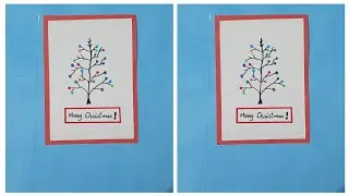 Милая 😍 и простая идея для рождественской открытки 🎄