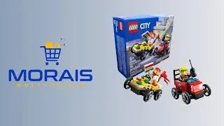 Lego City Carros de Corrida Pizza VS Caminh&atilde;o dos Bombeiros 60458