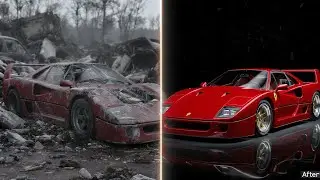 ASMR Car Restoration! Final Assembly & Reveal of a Red Ferrari F40 1989 &ndash; From Bare to Showroom Perf