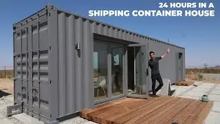 24 Hours in a SHIPPING CONTAINER HOUSE + website update