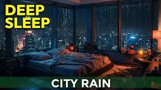 cozy bedroom ambiance, cozy winter rain ambiance | 1 hour