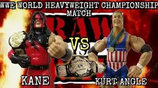 Kane vs kurt angle action figure animation, kane vs kurt angle toy fight, wwe stop motion