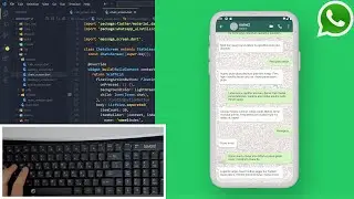 ASMR Programming - WhatsApp UI Clone - No Talking
