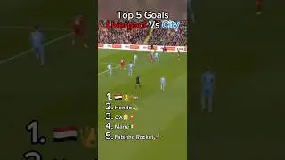 CityPool top 5 goals #manchestercity #liverpool #citypool #salah #henderson ##mane #fabinho #viral