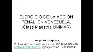 Ángel Zerpa A. La flagrancia, y el inicio autónomo  del proceso penal venezolano, conforme al COPP.