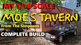 How to Build a 1/18 Scale MOE'S TAVERN from The Simpsons || Complete Build!